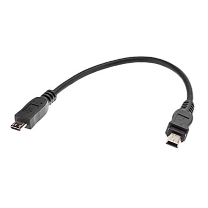 Cordon d''alimentation mini USB- mini USB fil droit - Noir