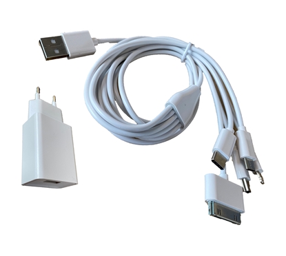 Cordon d''alimentation 5 standards prise USB ou secteur
